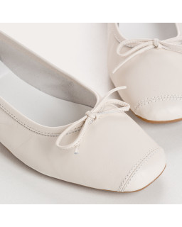 Harmony smooth leather ballerinas