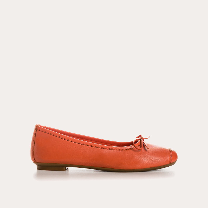 Harmony smooth leather ballerinas