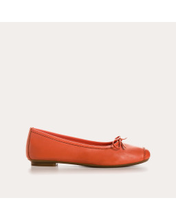 Harmony smooth leather ballerinas