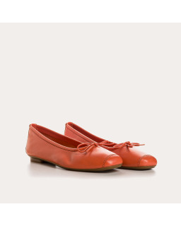 Harmony smooth leather ballerinas