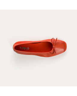 Harmony smooth leather ballerinas