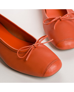 Harmony smooth leather ballerinas