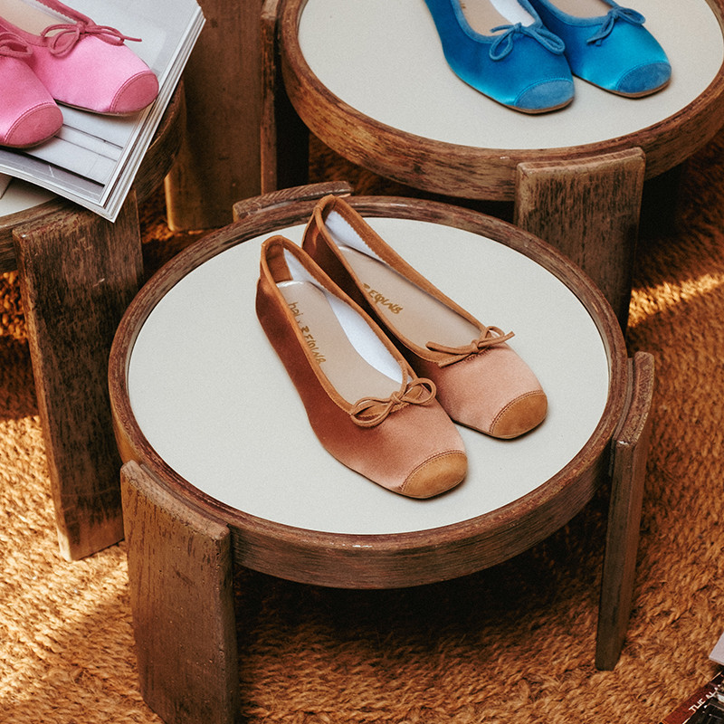 Ballerines Hai x Reqins en soie