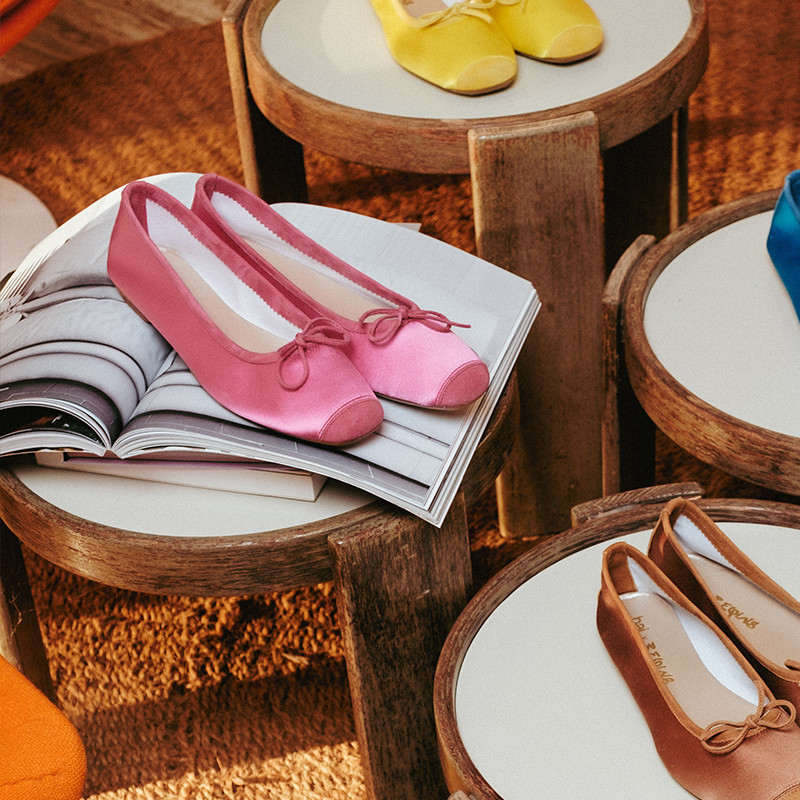 Ballerinas Hai x silk reqins