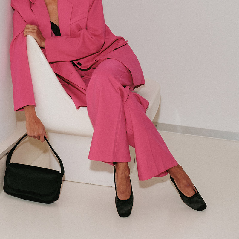 Ballerinas Hai x silk reqins