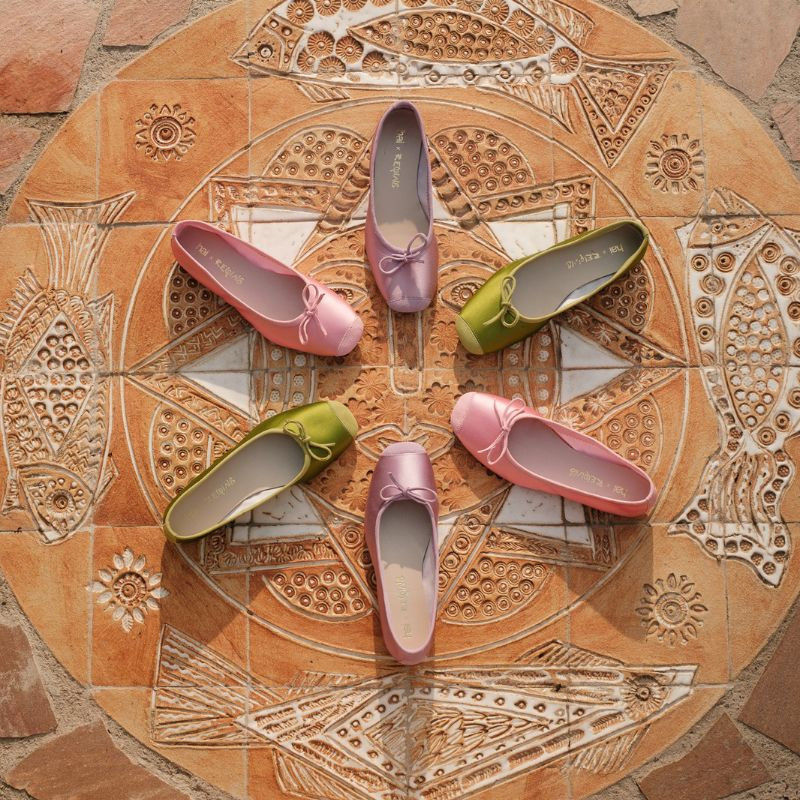 Ballerinas Hai x silk reqins