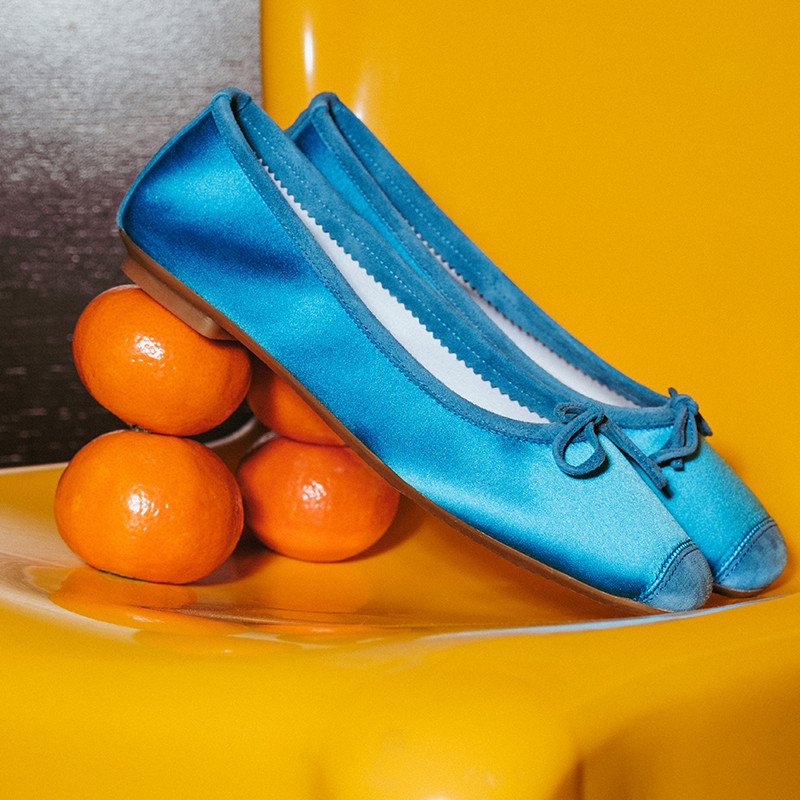 Ballerines Hai x Reqins en soie