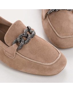 Mocassins Holding en cuir velours - Allure Preppy | Reqins