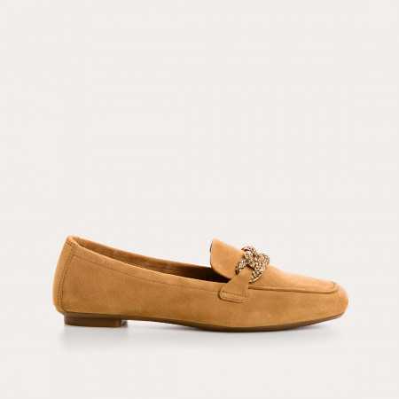 MOCASSINS HOLDING CUIR VELOURS