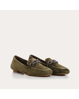 Mocassins Holding en cuir velours - Allure Preppy | Reqins