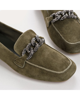 Mocassins Holding en cuir velours - Allure Preppy | Reqins