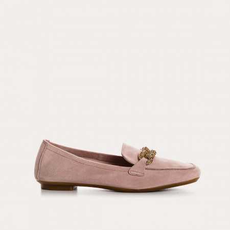 MOCASSINS HOLDING CUIR VELOURS