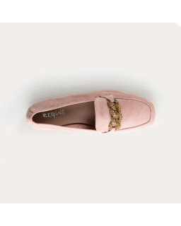 Mocassins Holding en cuir velours - Allure Preppy | Reqins