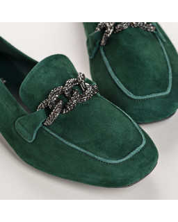 Mocassins Holding en cuir velours - Allure Preppy | Reqins