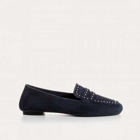 MOCASSINS HELODIE CUIR VELOURS