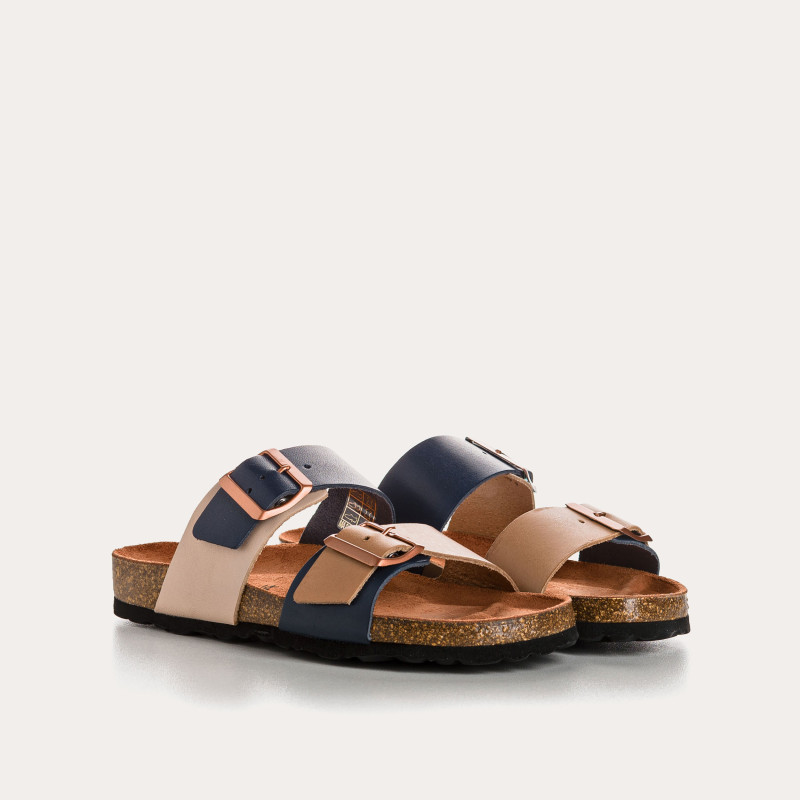 Nepal flange sandals - Women's two-tone anatomical shoes | Reqins