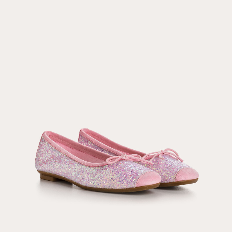 Harmony ballerinas with glitter and square tip