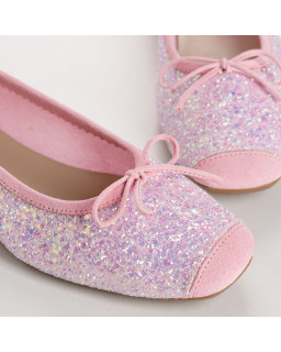 Harmony ballerinas with glitter and square tip