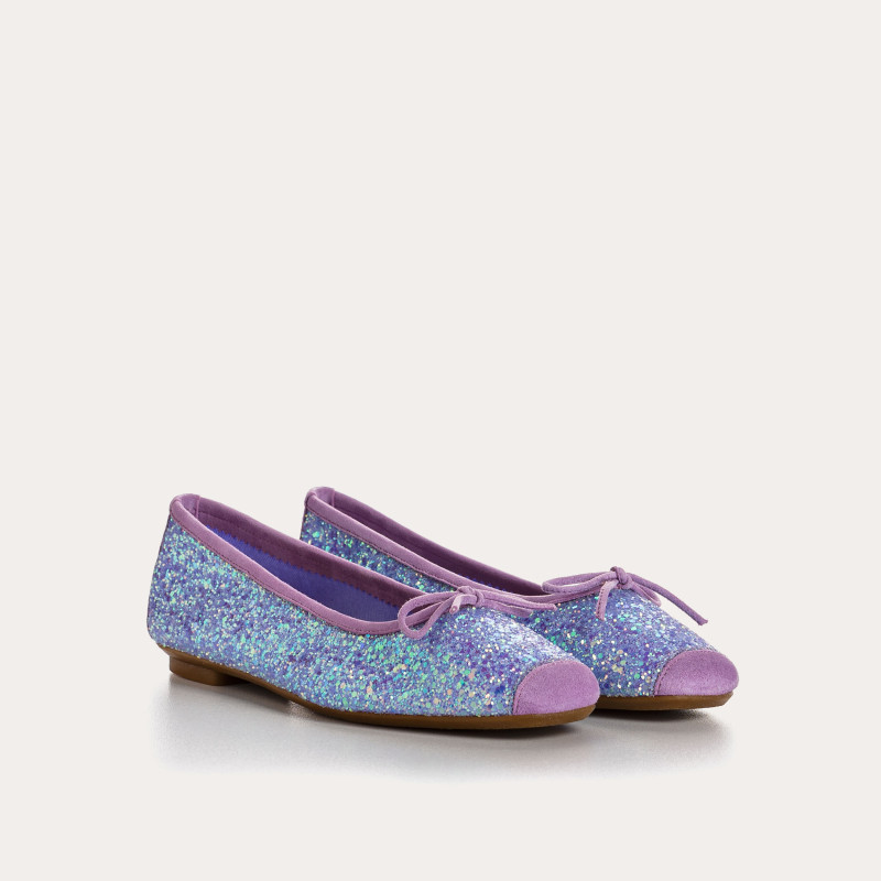 Harmony ballerinas with glitter and square tip