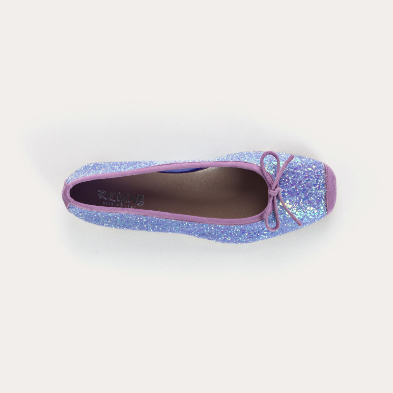 Harmony ballerinas with glitter and square tip