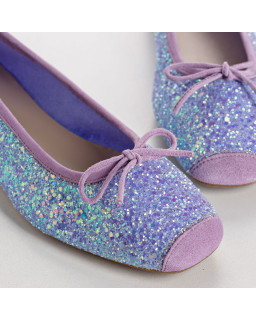 Harmony ballerinas with glitter and square tip