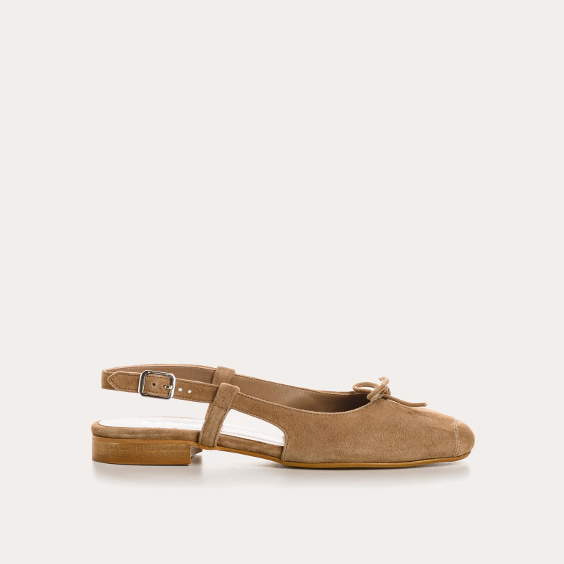 Slingback Circee black suede balloons