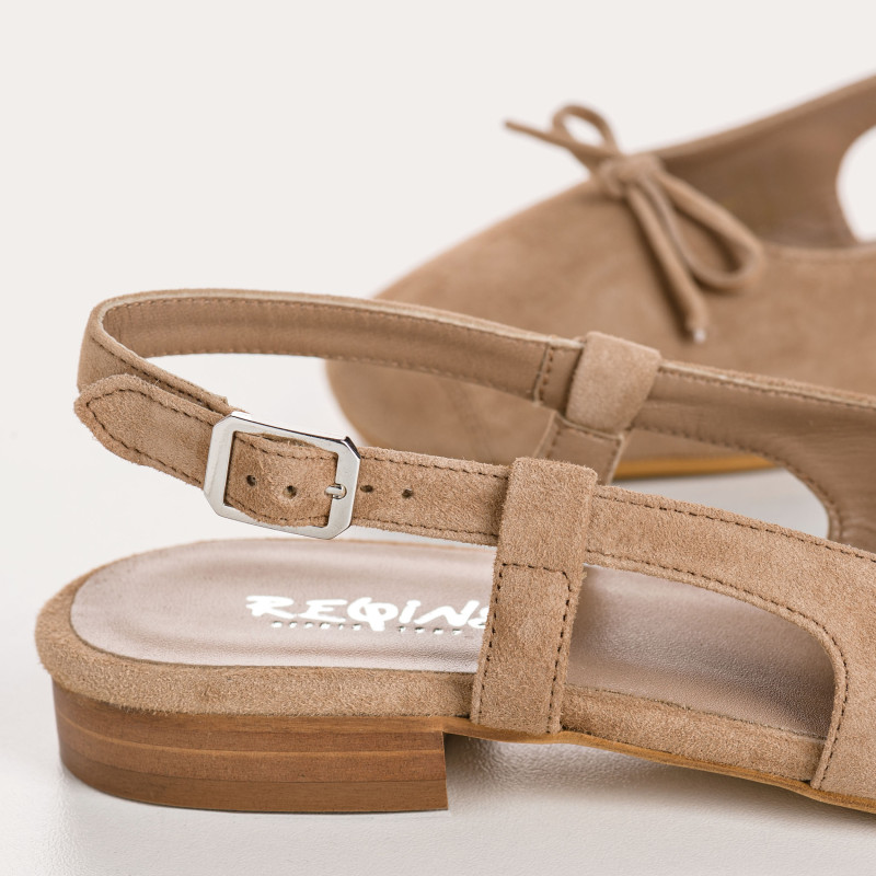 Slingback Circee black suede balloons