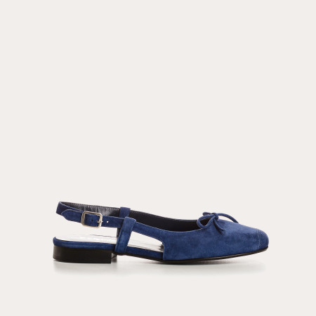 Slingback Circee black suede balloons