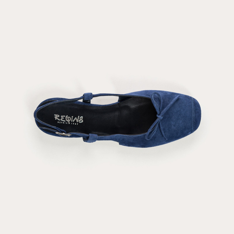 Slingback Circee black suede balloons