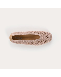 Hanaba Openwork Crochet Ballerinas | Reqins