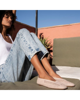 Hanaba Openwork Crochet Ballerinas | Reqins