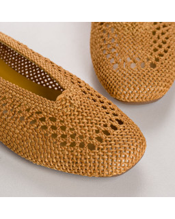 Hanaba Openwork Crochet Ballerinas | Reqins