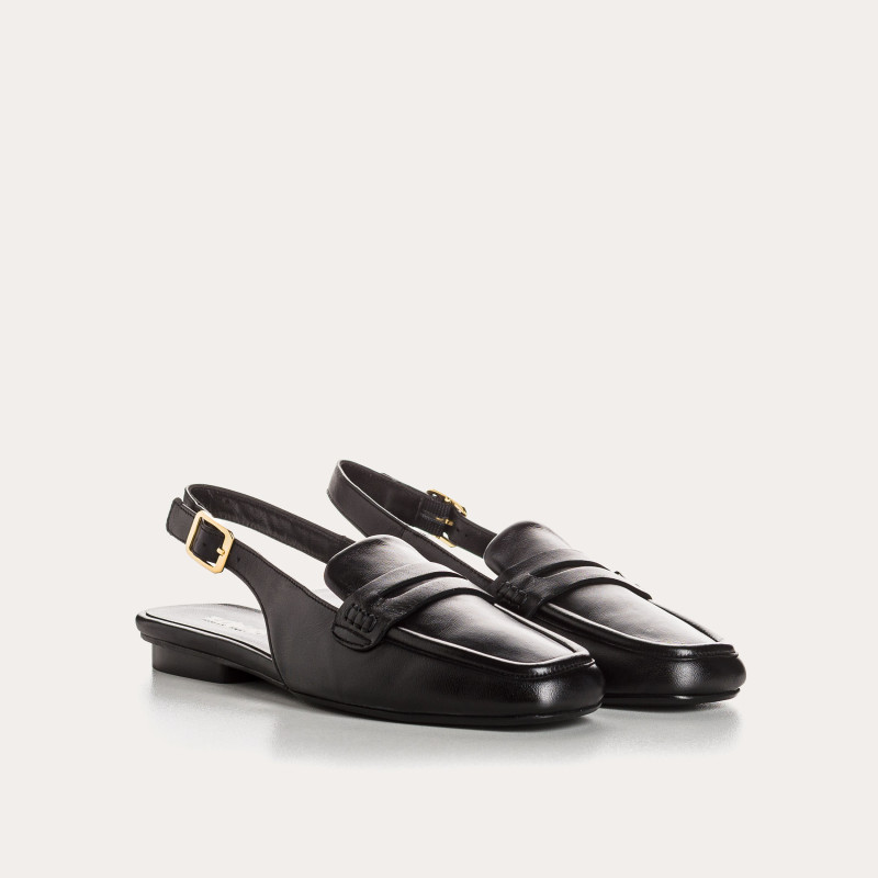 Carlita flange moccasins - Women's leather shoes | Reqins