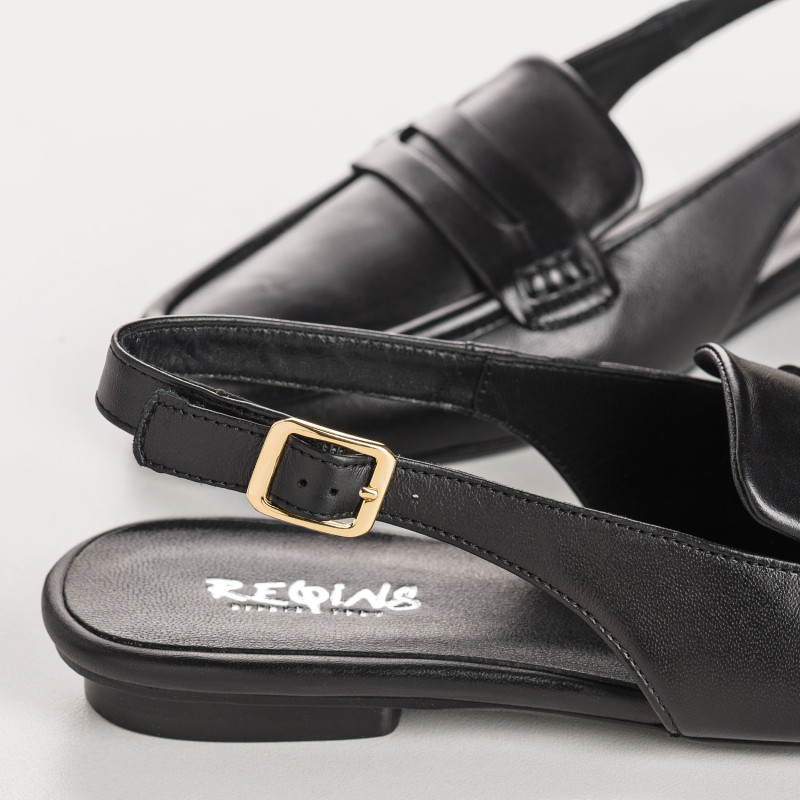 Mocassins à brides CARLITA - chaussures cuir femme | REQINS