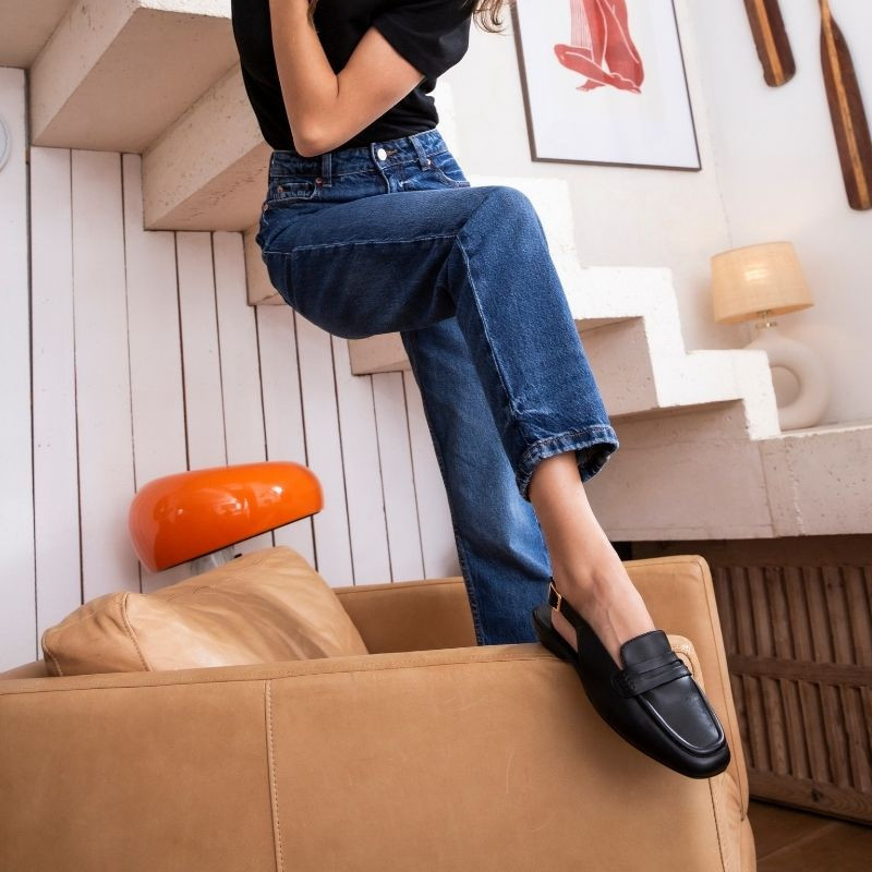 Carlita flange moccasins - Women's leather shoes | Reqins