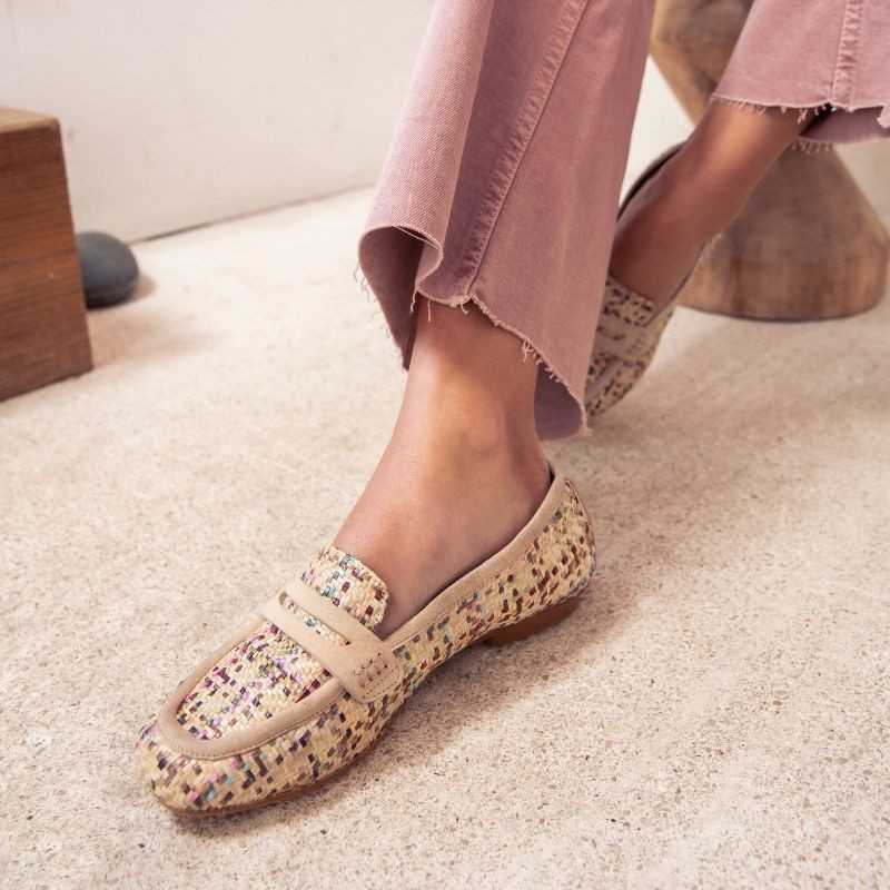 chaussures raphia
