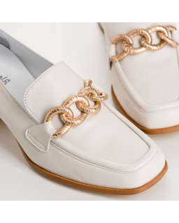 Live Loafing Moccasins - Women's Leather Heels | Reqins