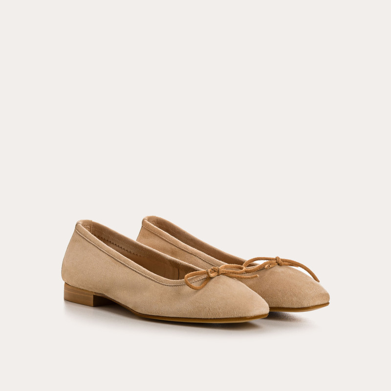 Traviata Ballerinas - Suede Women's Shoes | Reqins