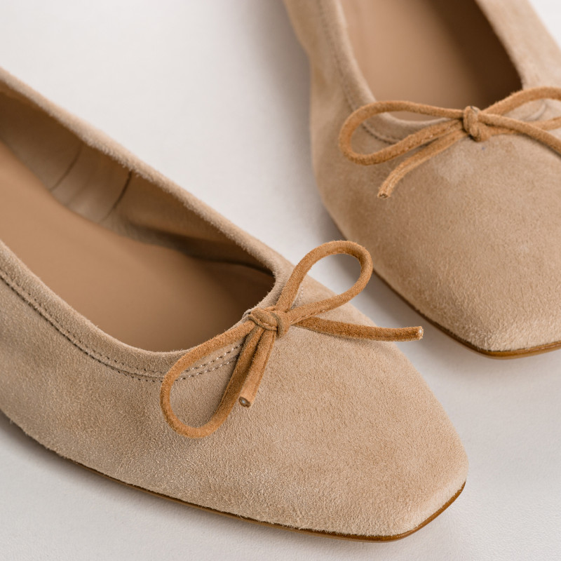 Traviata Ballerinas - Suede Women's Shoes | Reqins