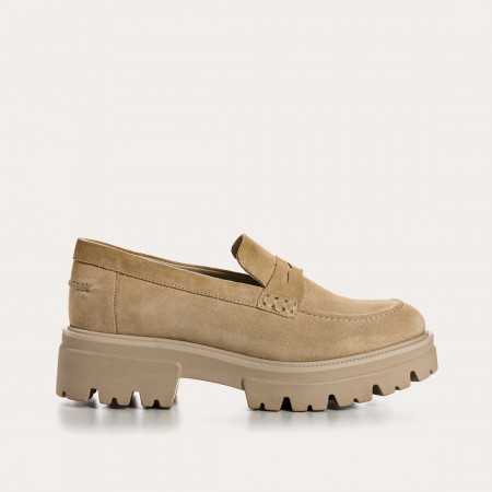 MOCASSINS ALABAMA CUIR VELOURS