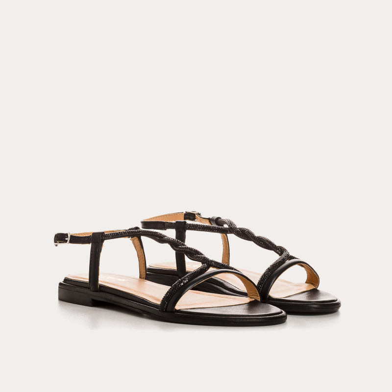 WILLOW SANDALS - Women's Leather Flange Flat Shoes | Reqins