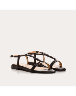 WILLOW SANDALS - Women's Leather Flange Flat Shoes | Reqins