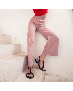 Sandales WILLOW - chaussures plates à brides cuir noir femme | REQINS