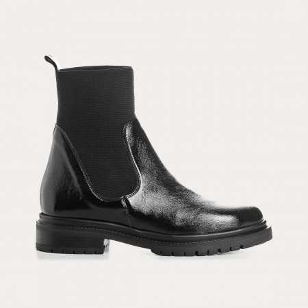 BOOTS EVALINA CUIR VERNIS