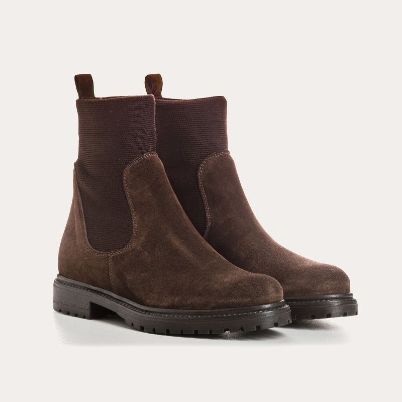 Boots chelsea suede with elastic