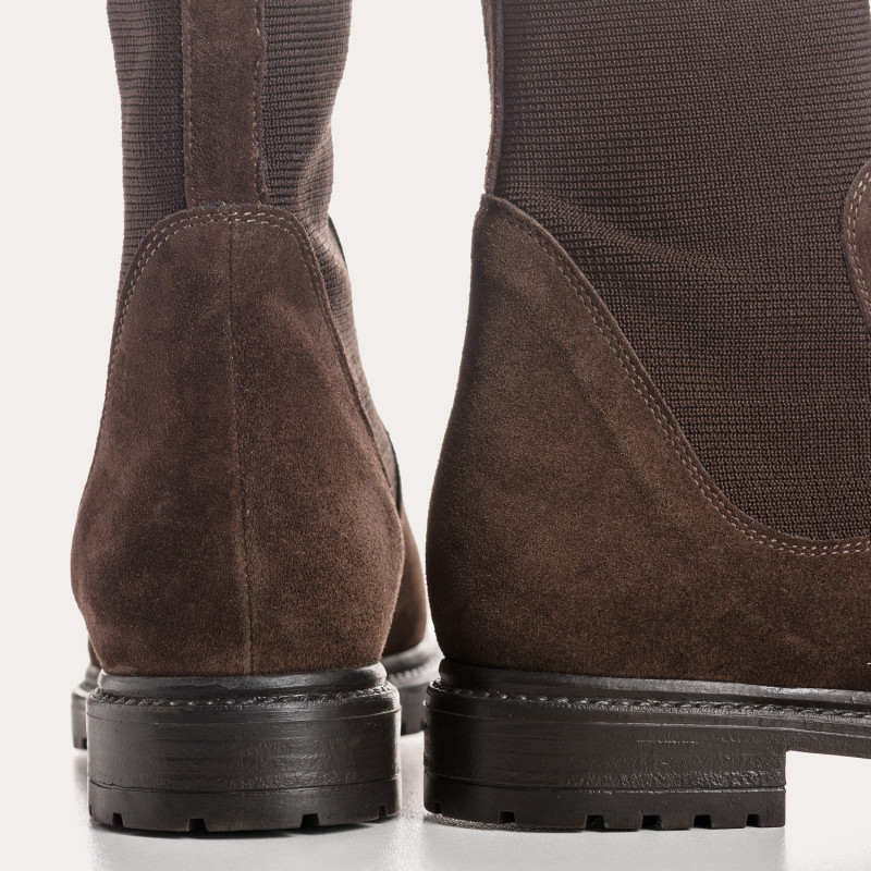 Boots chelsea suede with elastic
