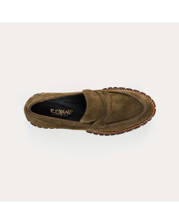 Belina Chunky Moccasins in suede