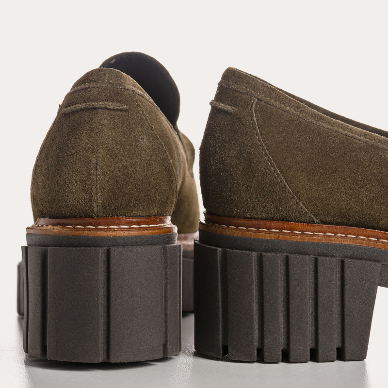 Belina Chunky Moccasins in suede