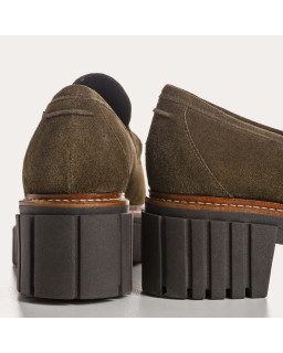 Belina Chunky Moccasins in suede