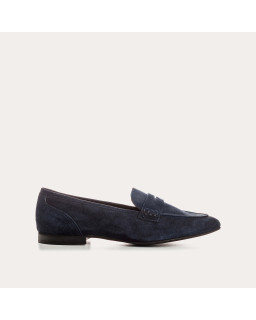 Suede round tips loafers